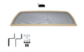 Triumph TR4-TR6 cabrio windscherm beige
